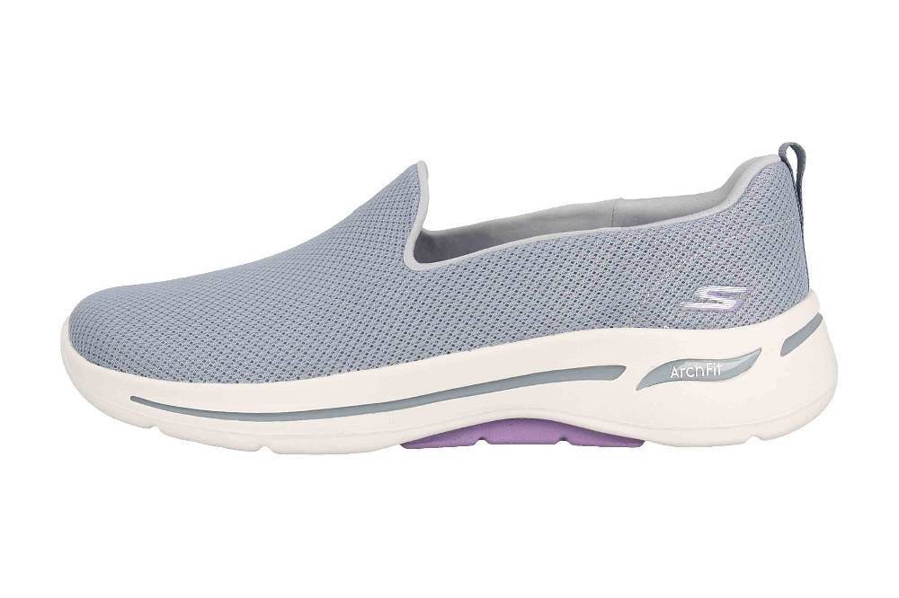 Skechers GO WALK ARCH FIT GRATEFUL Sneaker in Übergrößen Grau 124401 GYLV große Damenschuhe