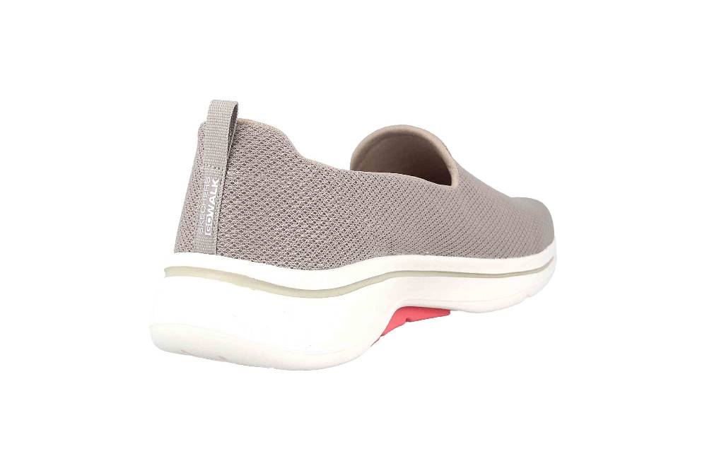 Skechers GO WALK ARCH FIT GRATEFUL Sportschuhe In Übergrößen Grau 124401 TPCL Große Damenschuhe