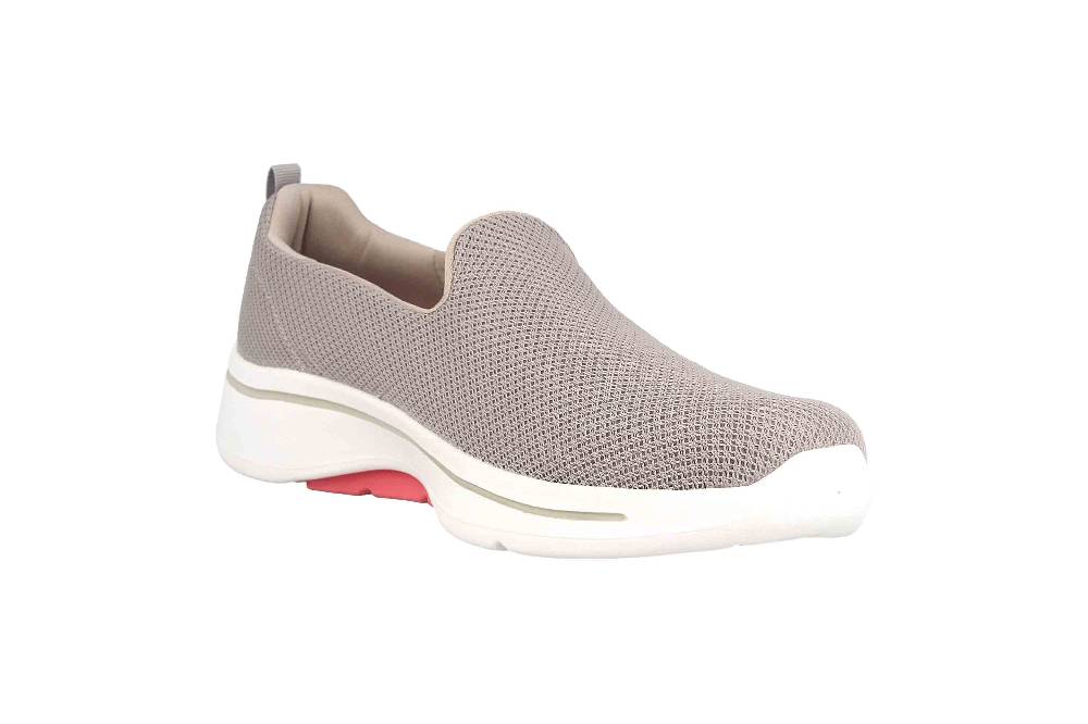 Skechers GO WALK ARCH FIT GRATEFUL Sportschuhe In Übergrößen Grau 124401 TPCL Große Damenschuhe