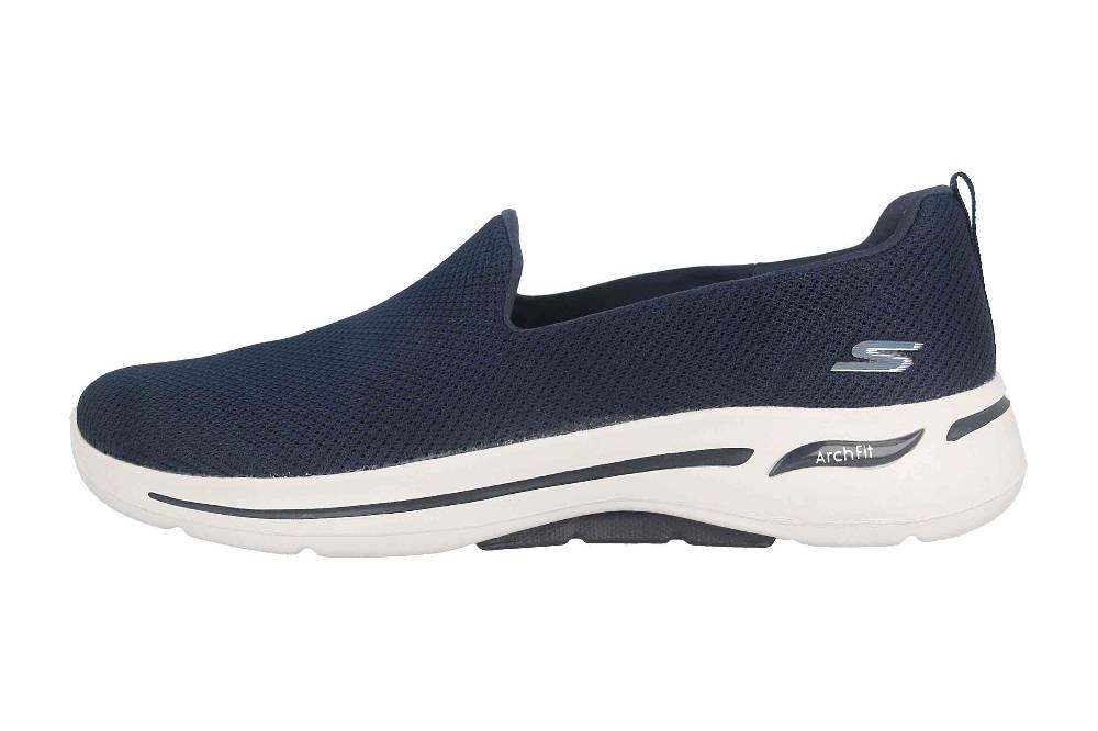 Skechers GO WALK ARCH FIT GRATEFUL Sportschuhe in Übergrößen Blau 124401 NVW große Damenschuhe