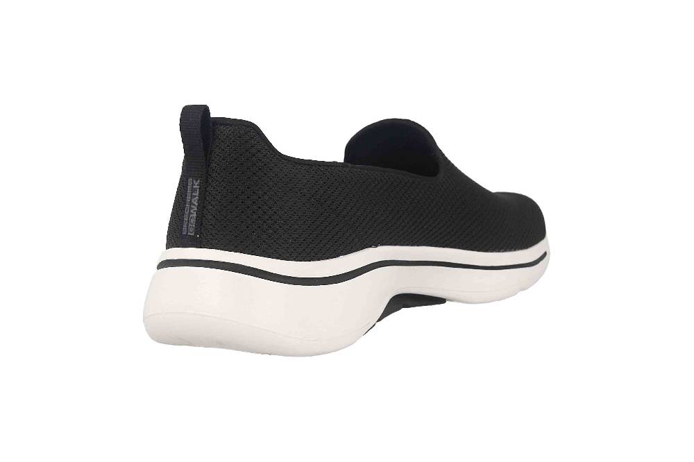 Skechers GO WALK ARCH FIT GRATEFUL Sportschuhe In Übergrößen Schwarz 124401 BKW Große Damenschuhe