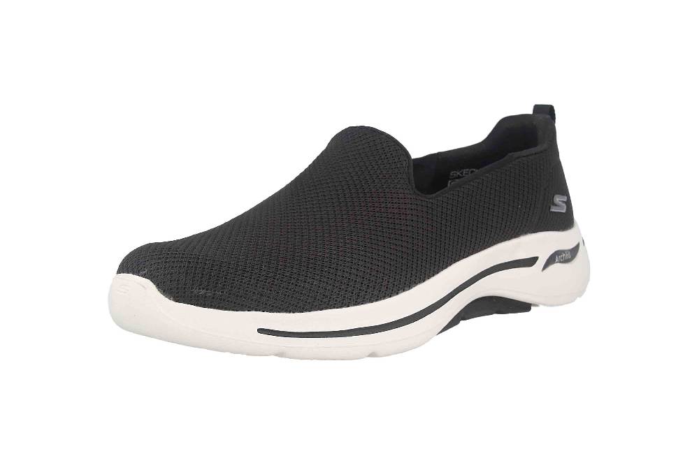 Skechers GO WALK ARCH FIT GRATEFUL Sportschuhe In Übergrößen Schwarz 124401 BKW Große Damenschuhe