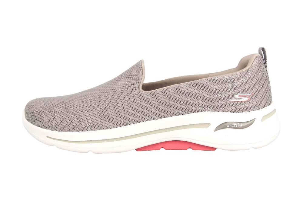 Skechers GO WALK ARCH FIT GRATEFUL Sportschuhe in Übergrößen Grau 124401 TPCL große Damenschuhe