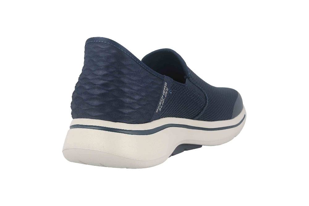 Skechers GO WALK ARCH FIT HANDS FREE Sportschuhe In Übergrößen Blau 216259 NVY Große Herrenschuhe