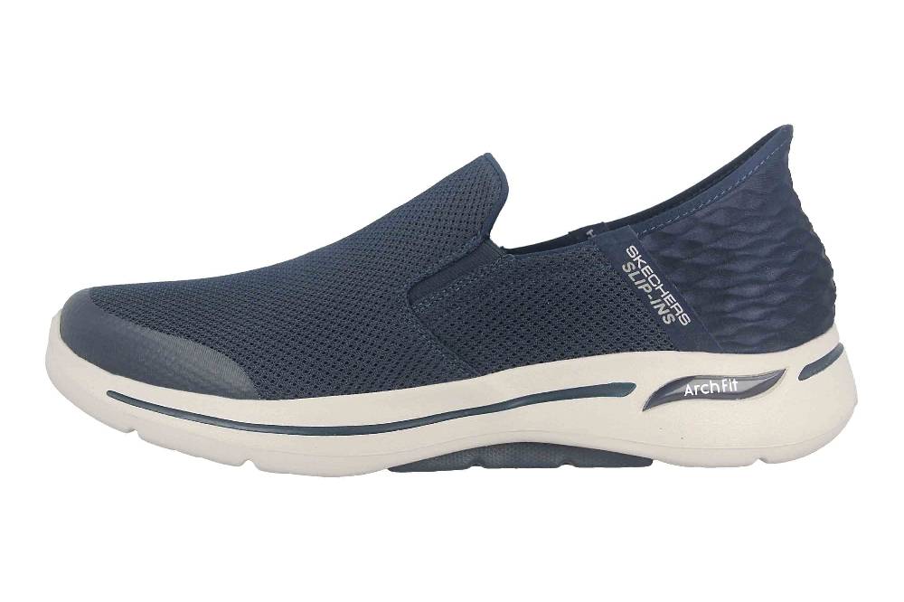 Skechers GO WALK ARCH FIT HANDS FREE Sportschuhe in Übergrößen Blau 216259 NVY große Herrenschuhe