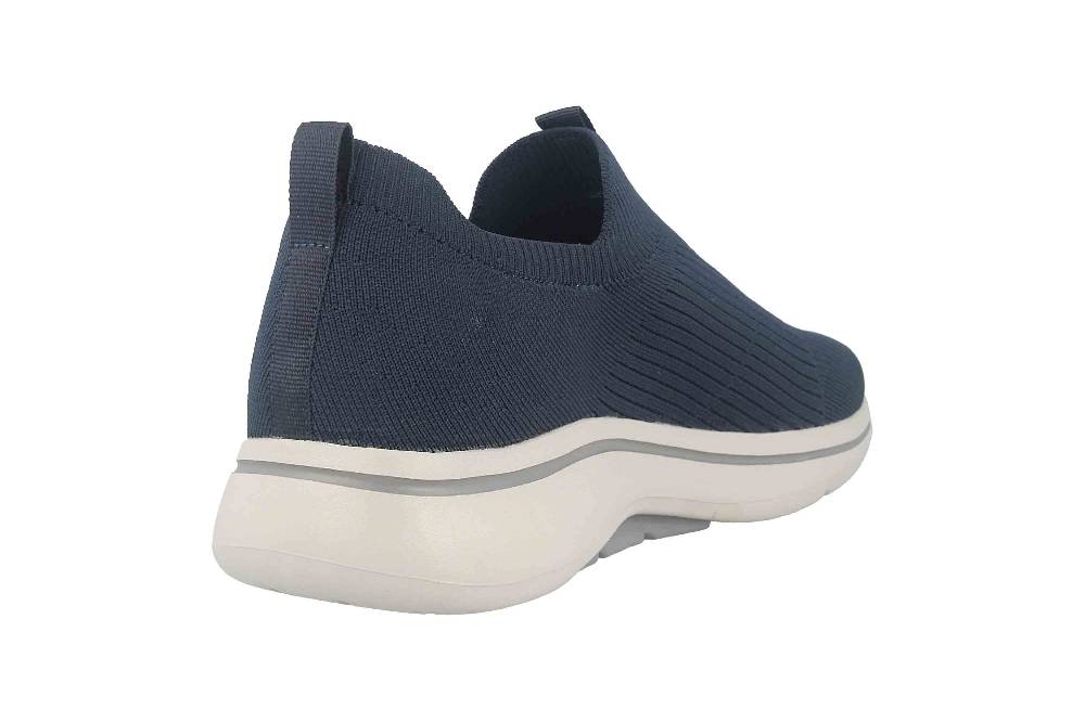 Skechers GO WALK ARCH FIT ICONIC Sneaker In Übergrößen Blau 216118 NVY Große Herrenschuhe