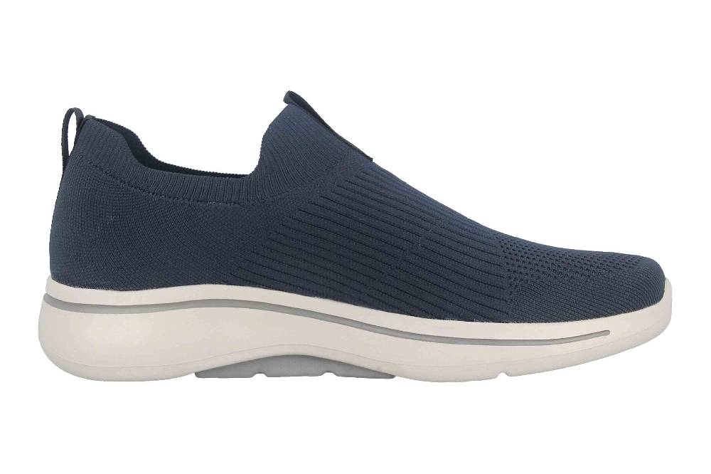 Skechers GO WALK ARCH FIT ICONIC Sneaker In Übergrößen Blau 216118 NVY Große Herrenschuhe