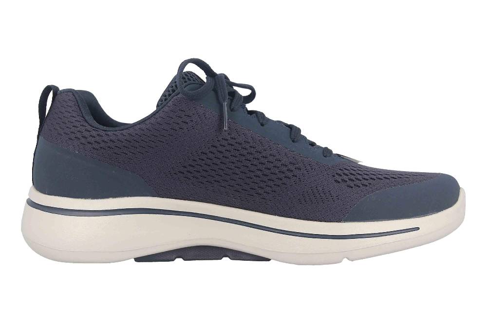 Skechers GO WALK ARCH FIT IDYLLIC Sneaker In Übergrößen Blau 216116 NVGD Große Herrenschuhe