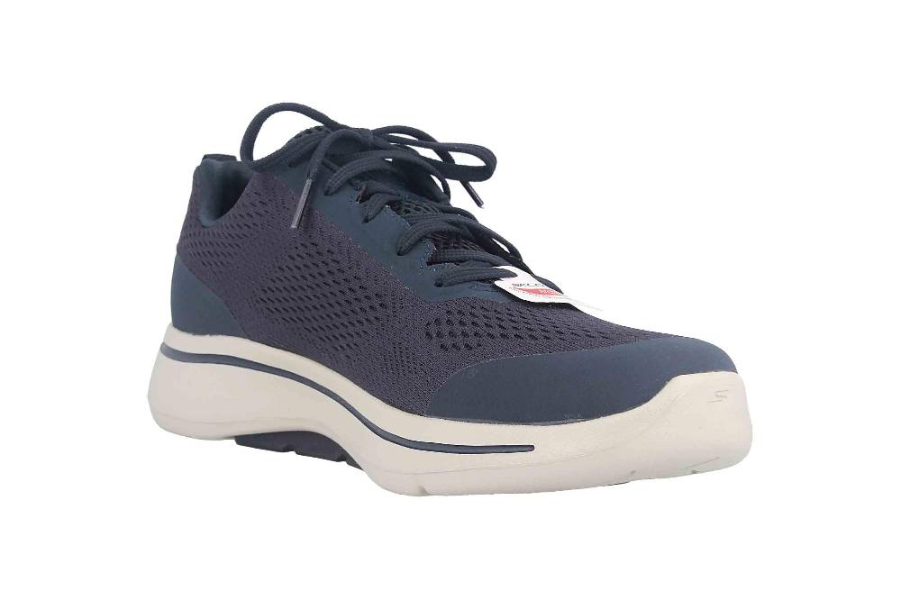 Skechers GO WALK ARCH FIT IDYLLIC Sneaker In Übergrößen Blau 216116 NVGD Große Herrenschuhe
