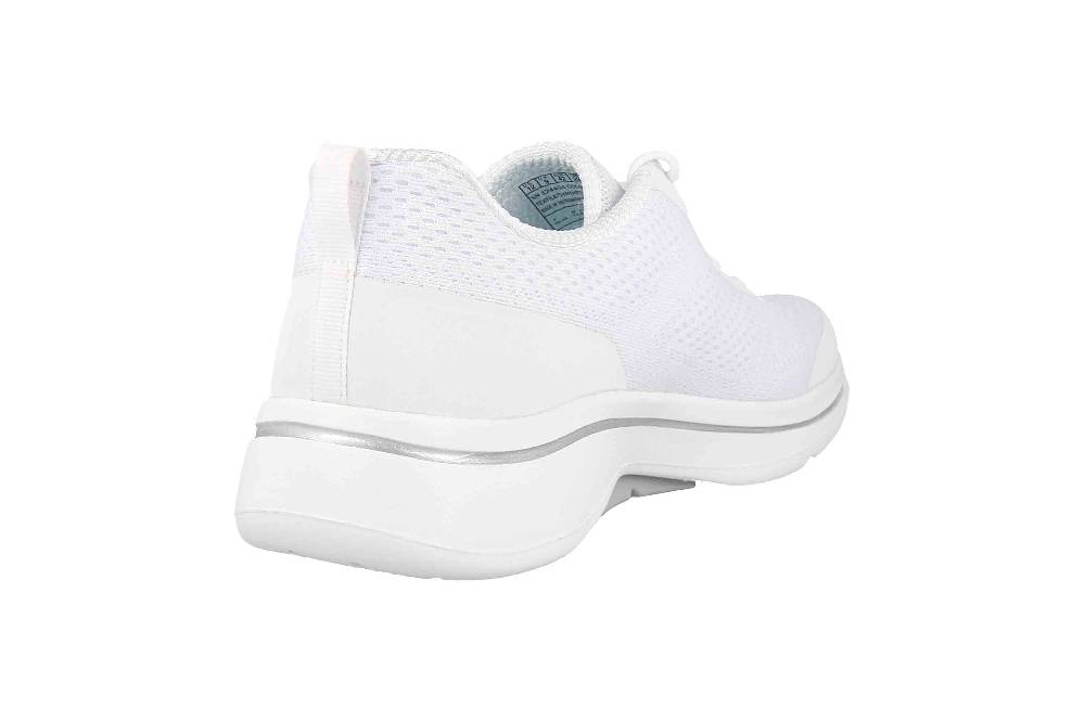 Skechers GO WALK ARCH FIT MOTION BREEZE Sneaker In Übergrößen Weiß 124404 WSL Große Damenschuhe