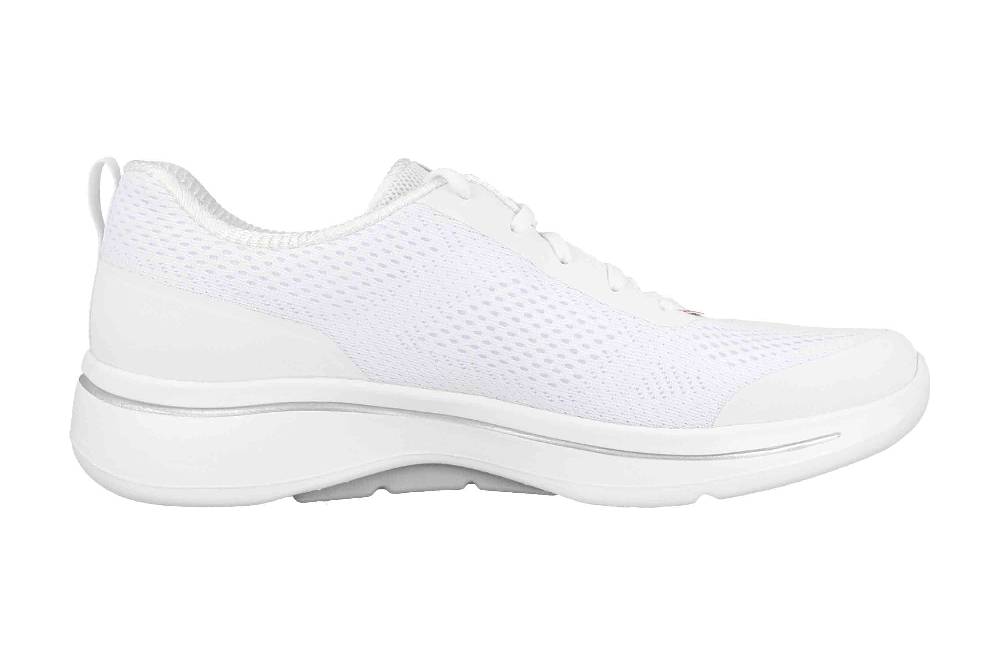 Skechers GO WALK ARCH FIT MOTION BREEZE Sneaker In Übergrößen Weiß 124404 WSL Große Damenschuhe