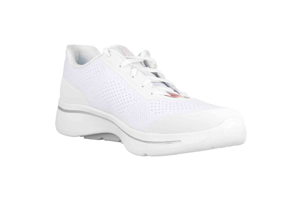 Skechers GO WALK ARCH FIT MOTION BREEZE Sneaker In Übergrößen Weiß 124404 WSL Große Damenschuhe