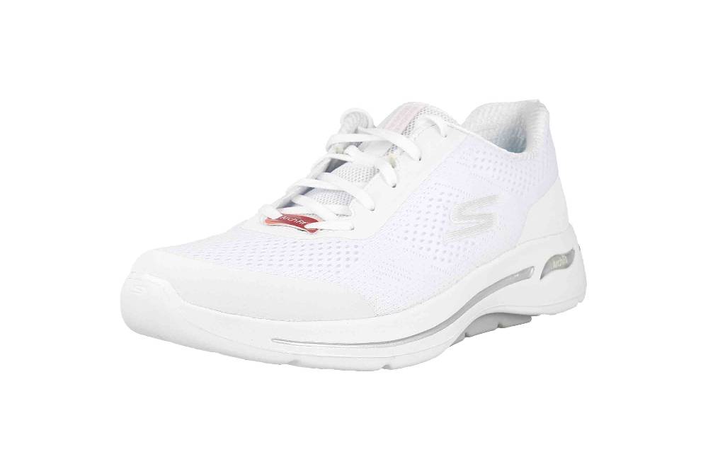 Skechers GO WALK ARCH FIT MOTION BREEZE Sneaker In Übergrößen Weiß 124404 WSL Große Damenschuhe