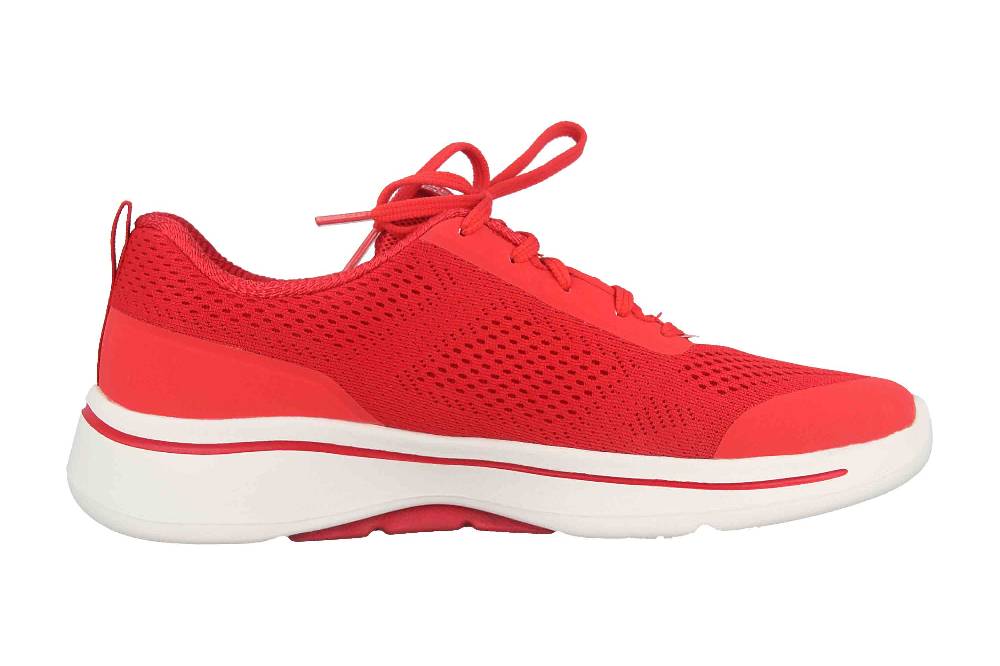 Skechers GO WALK ARCH FIT MOTION BREEZE Sneaker In Übergrößen Rot 124404 RED Große Damenschuhe