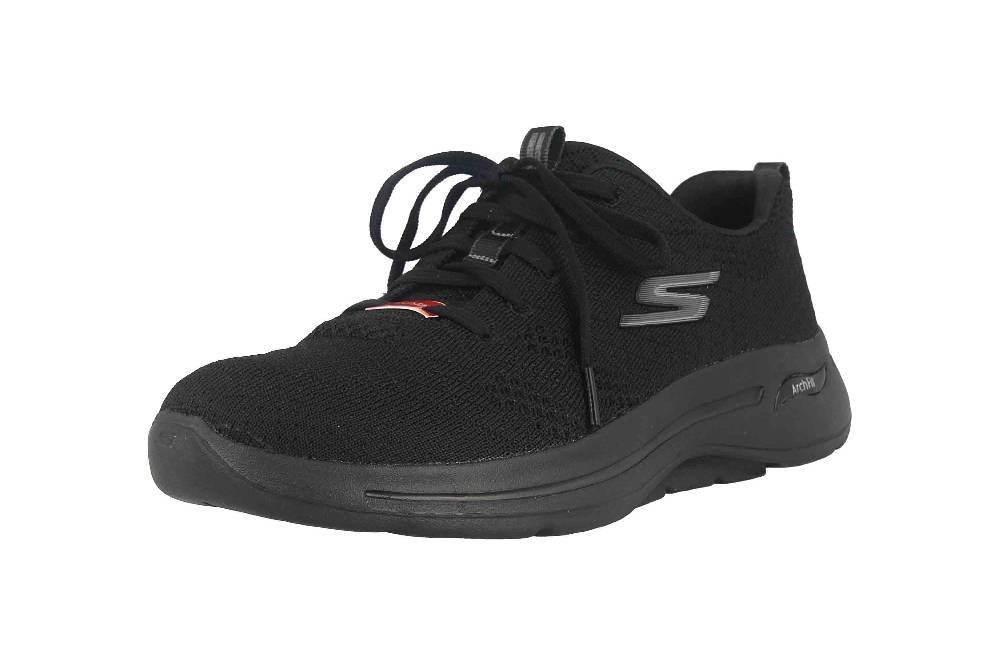 Skechers GO WALK ARCH FIT UNIFY Sneaker In Übergrößen Schwarz 124403 BBK Große Damenschuhe