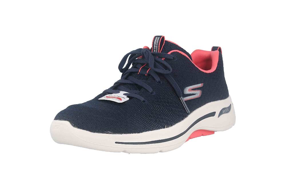 Skechers GO WALK ARCH FIT UNIFY Sneaker In Übergrößen Blau 124403 NVCL Große Damenschuhe