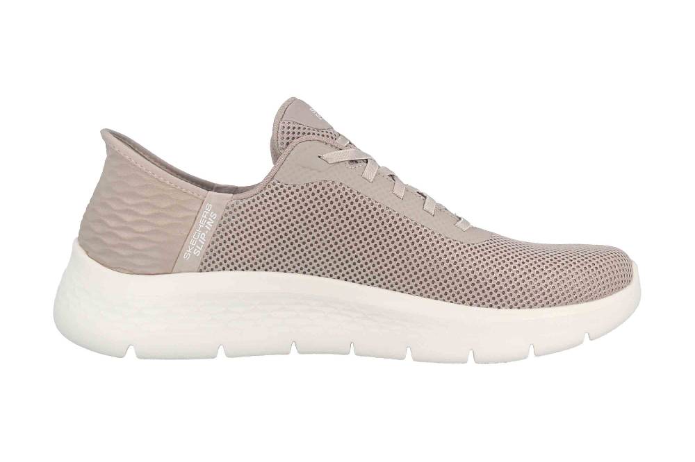 Skechers GO WALK FLEX GRAND ENTRANCE Sneaker In Übergrößen Grau 124975 TPE Große Damenschuhe