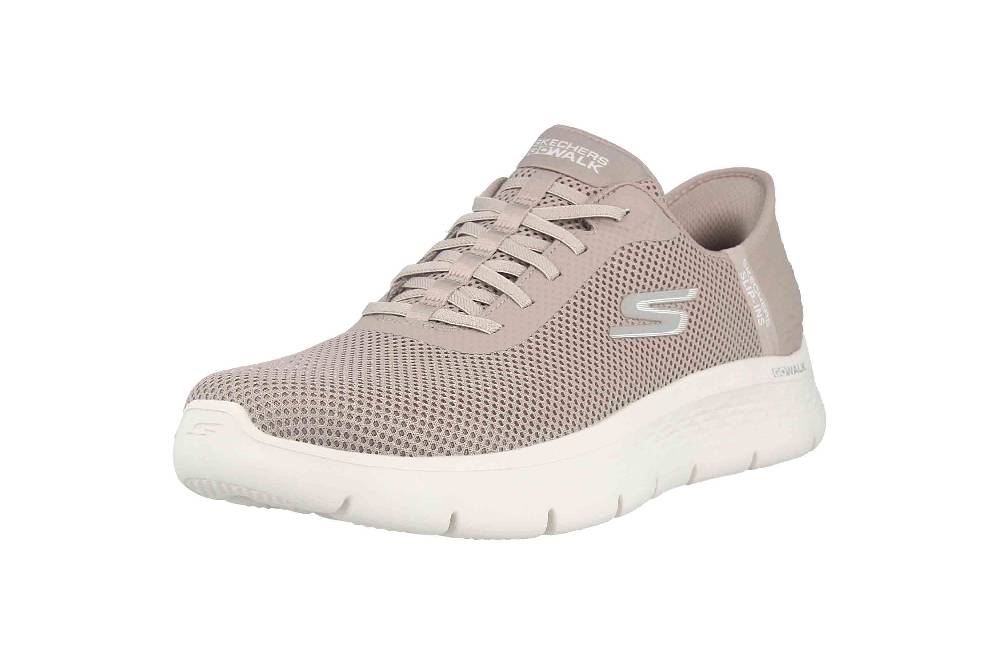 Skechers GO WALK FLEX GRAND ENTRANCE Sneaker In Übergrößen Grau 124975 TPE Große Damenschuhe