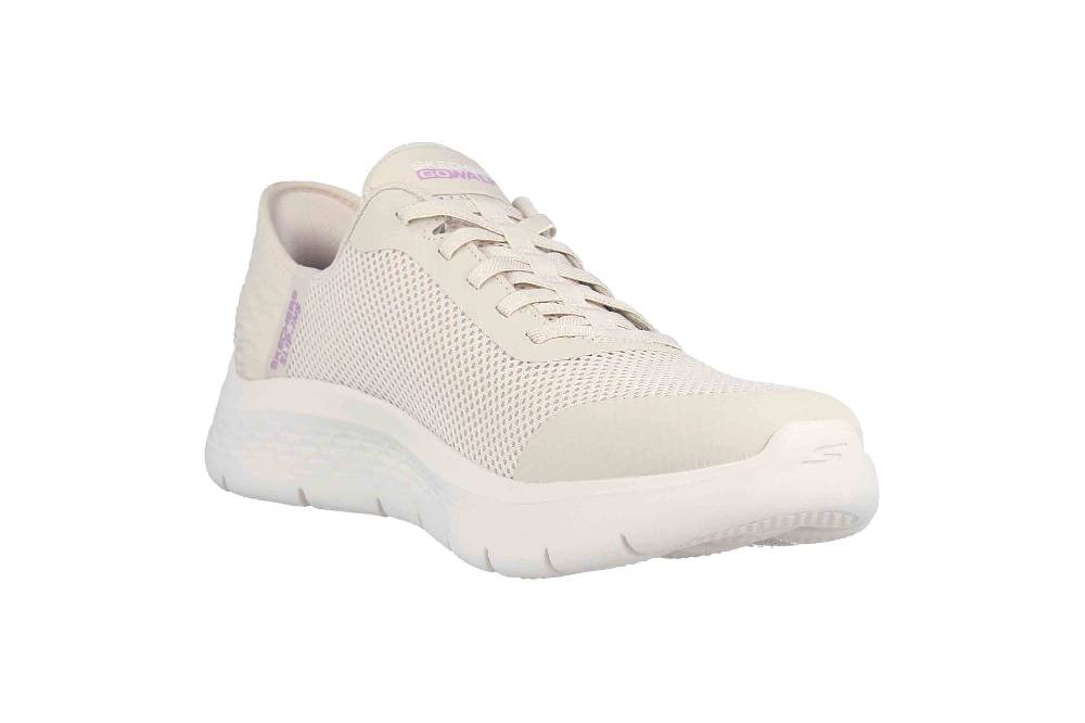 Skechers GO WALK FLEX GRAND ENTRY Sneaker In Übergrößen Weiß 124836 OFWT Große Damenschuhe