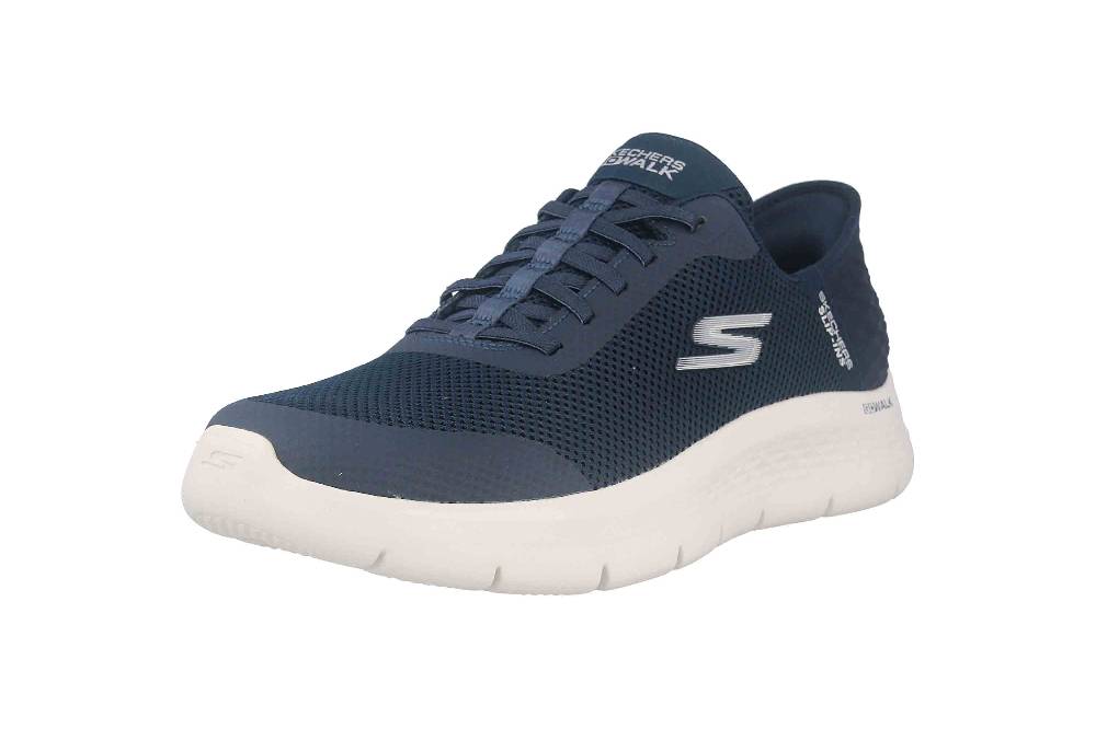 Skechers GO WALK FLEX GRAND ENTRY Sneaker In Übergrößen Blau 124836 NVW Große Damenschuhe