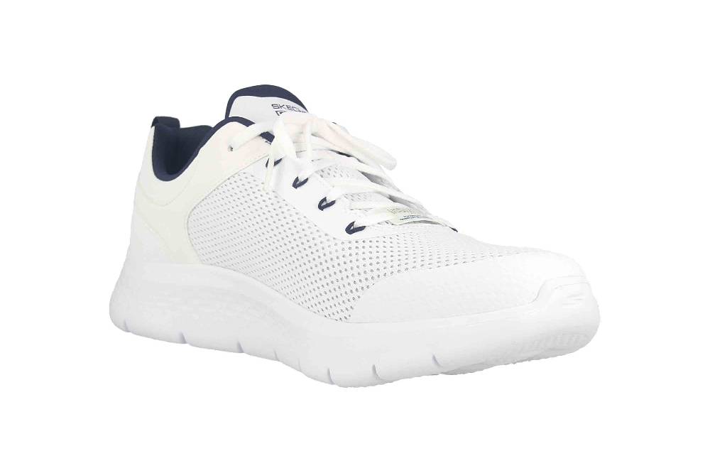 Skechers GO WALK FLEX INDEPENDENT Sportschuhe In Übergrößen Weiß 216495 WNV Große Herrenschuhe