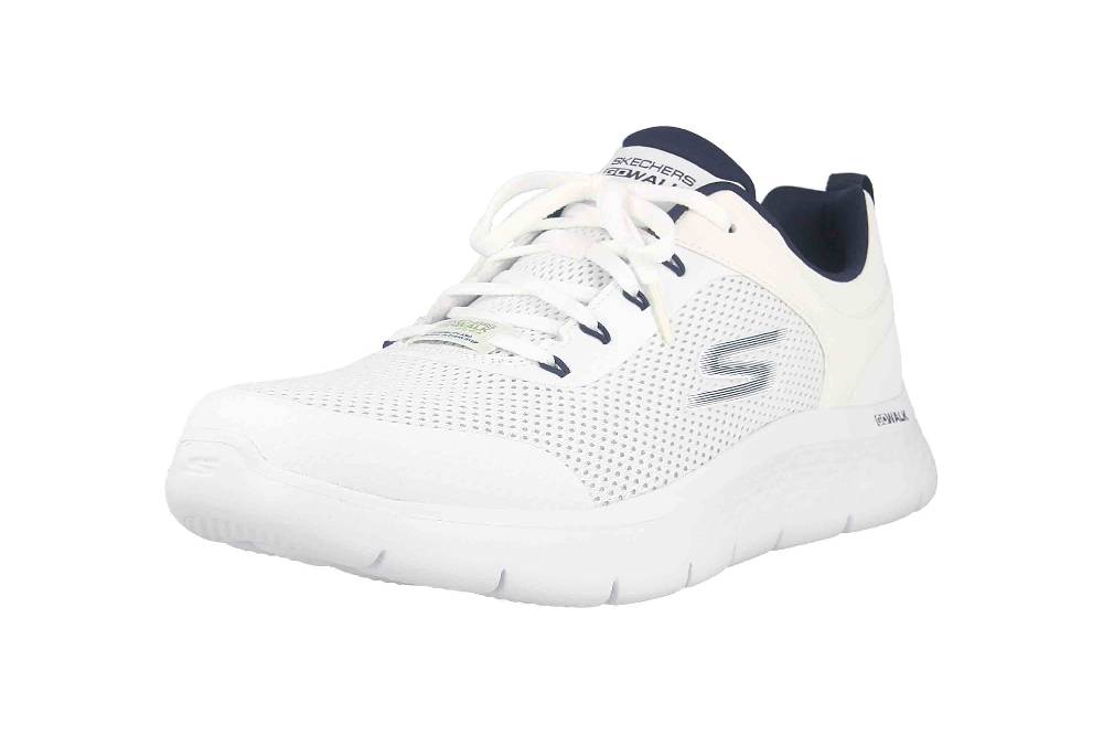 Skechers GO WALK FLEX INDEPENDENT Sportschuhe In Übergrößen Weiß 216495 WNV Große Herrenschuhe