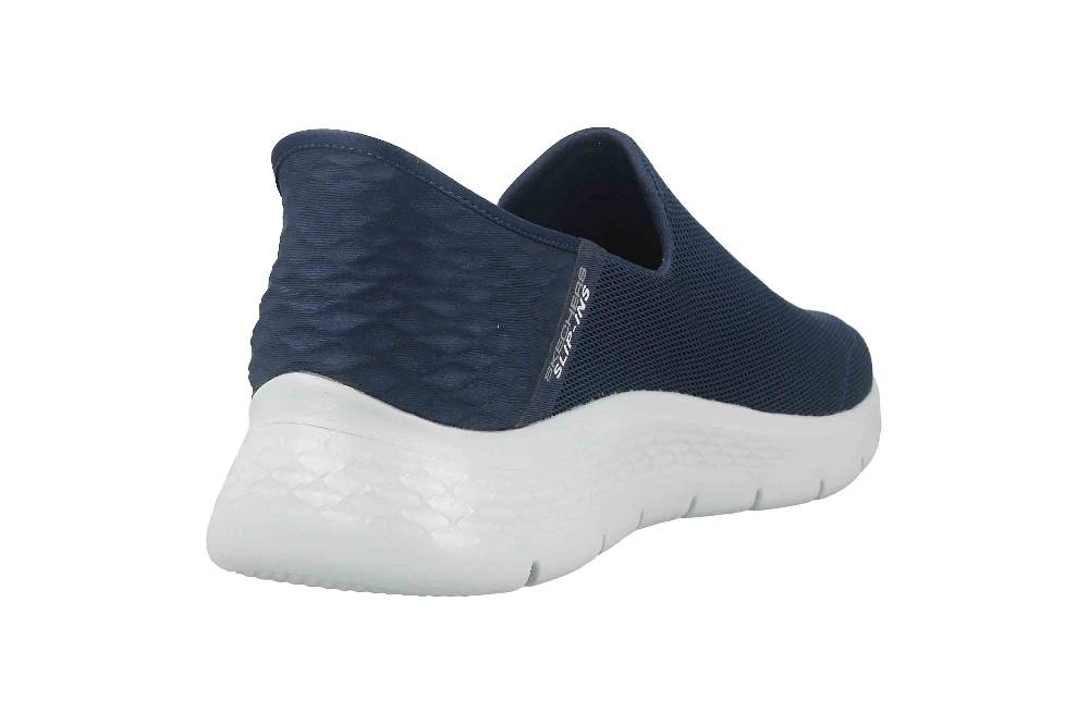 Skechers GO WALK FLEX NO HANDS Sneaker In Übergrößen Blau 216491 NVY Große Herrenschuhe