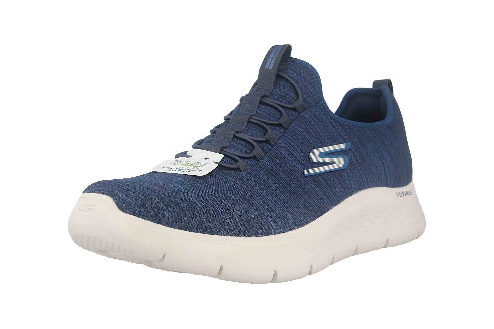 Skechers GO WALK FLEX ULTRA Sneaker In Übergrößen Blau 216484 NVBL Große Herrenschuhe