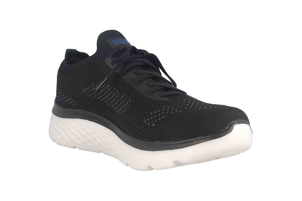 Skechers GO WALK HYPER BURST MARITIME Sneaker In Übergrößen Schwarz 216083 BKGY Große Herrenschuhe