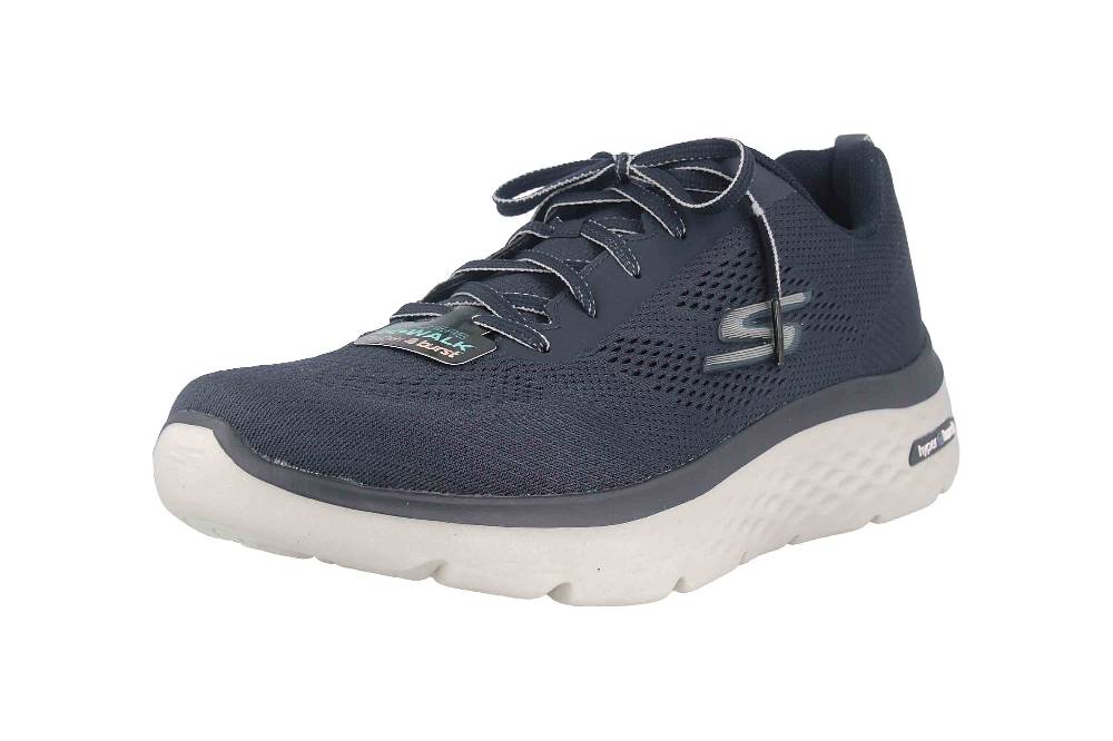 Skechers GO WALK HYPER BURST Sneaker In Übergrößen Blau 216071 NVY Große Herrenschuhe