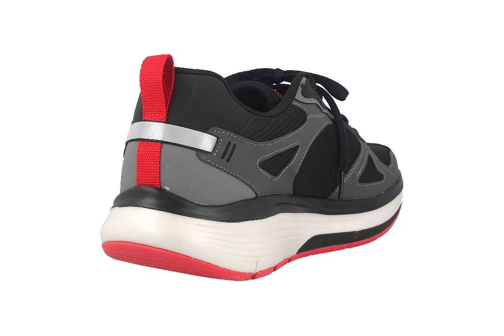 Skechers GO WALK WORKOUT WALKER Sneaker In Übergrößen Schwarz 216441 BKGY Große Herrenschuhe