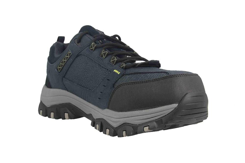Skechers GREETAH Arbeitsschuhe In Übergrößen Blau 77183EC NVBK Große Herrenschuhe