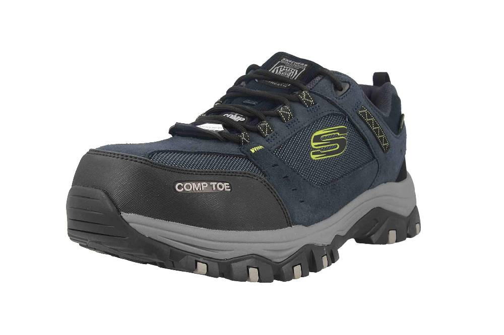 Skechers GREETAH Arbeitsschuhe In Übergrößen Blau 77183EC NVBK Große Herrenschuhe