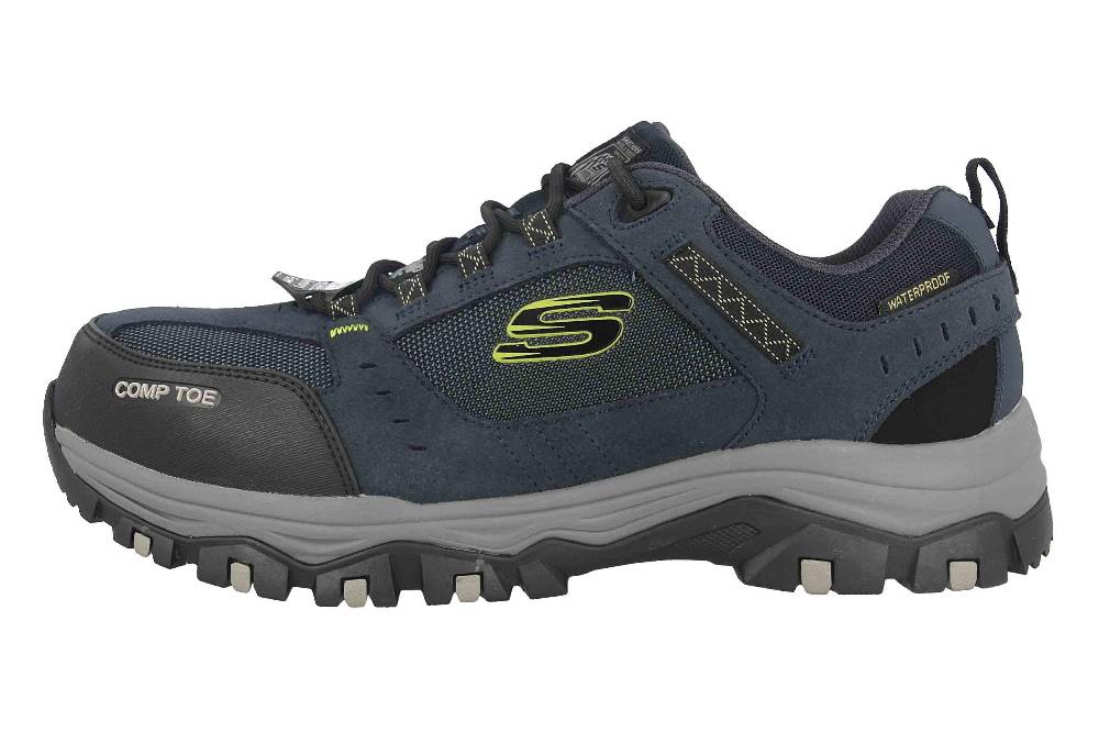 Skechers GREETAH Arbeitsschuhe in Übergrößen Blau 77183EC NVBK große Herrenschuhe