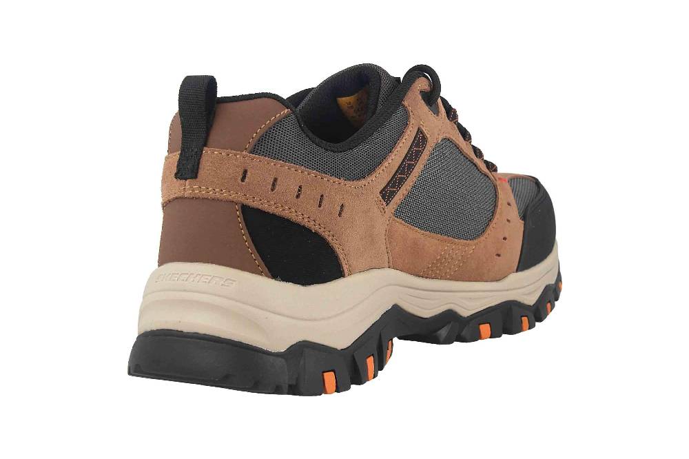 Skechers GREETAH Arbeitsschuhe In Übergrößen Braun 77183EC BRBK Große Herrenschuhe