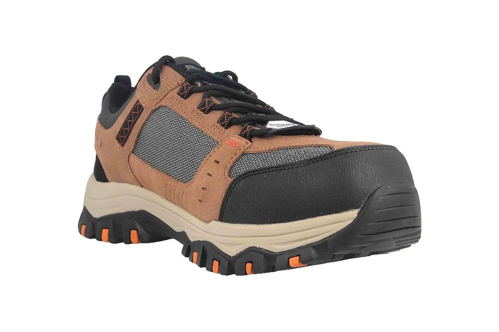 Skechers GREETAH Arbeitsschuhe In Übergrößen Braun 77183EC BRBK Große Herrenschuhe