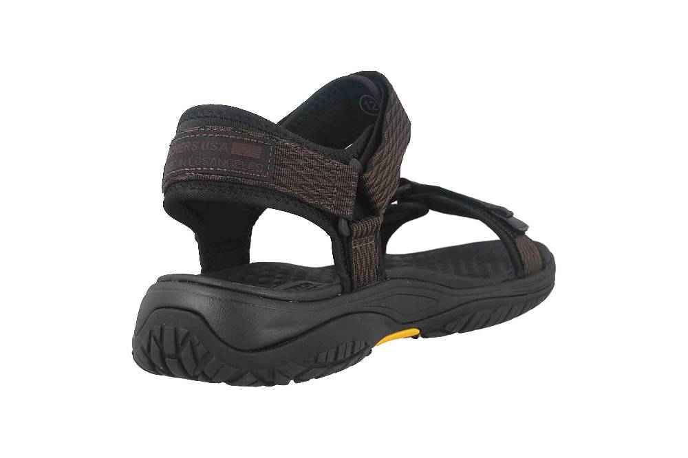 Skechers LOMELL RIP TIDE Sandalen In Übergrößen Braun 204351 BRN Große Herrenschuhe