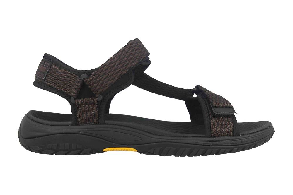 Skechers LOMELL RIP TIDE Sandalen In Übergrößen Braun 204351 BRN Große Herrenschuhe