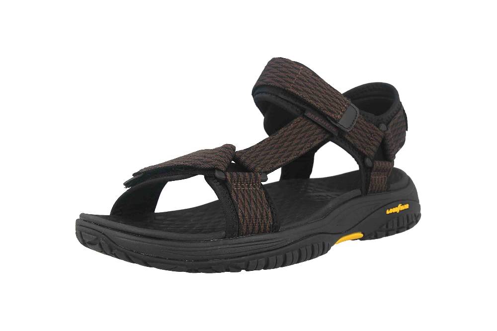 Skechers LOMELL RIP TIDE Sandalen In Übergrößen Braun 204351 BRN Große Herrenschuhe