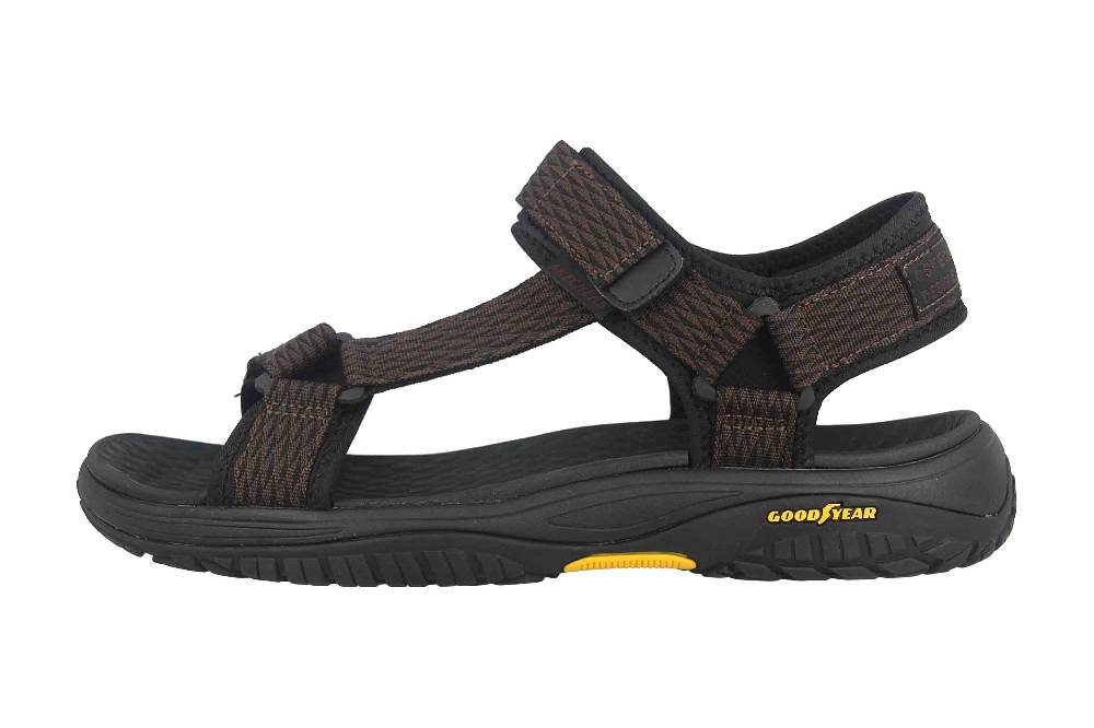 Skechers LOMELL RIP TIDE Sandalen in Übergrößen Braun 204351 BRN große Herrenschuhe