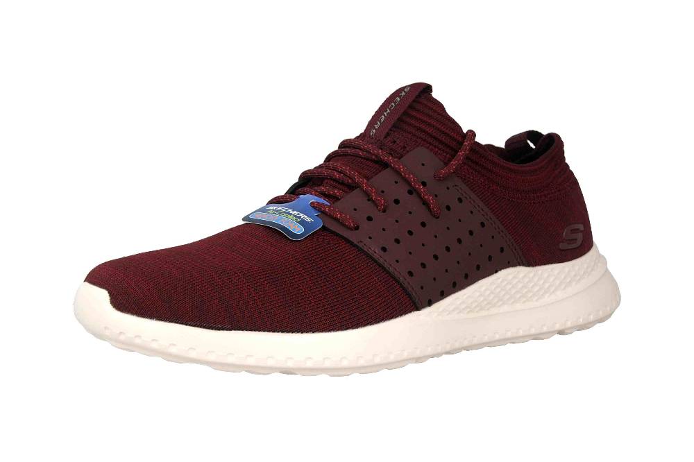 Skechers MATERA KNOCTO Sportschuhe In Übergrößen Rot 51858 BURG Große Herrenschuhe