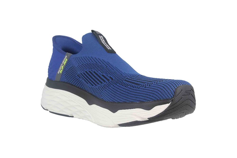 Skechers MAX CUSHIONING ELITE ADVANTAGEOUS Sportschuhe In Übergrößen Blau 220389 BLBK Große Herrenschuhe