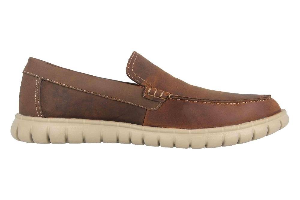 Skechers MOREWAY LENTRO Slipper In Übergrößen Braun 204143 CDB Große Herrenschuhe