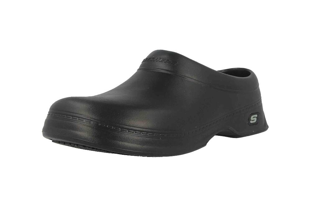 Skechers OSWALD BALDER Arbeitsschuhe In Übergrößen Schwarz 76778EC BLK/Damen Große Damenschuhe