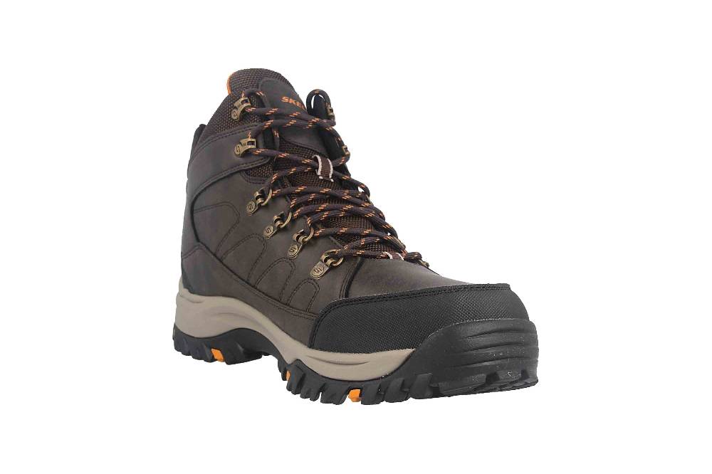 Skechers RELMENT TRAVEN Stiefel In Übergrößen Schwarz 65529 BBK Große Herrenschuhe