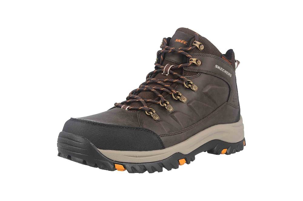 Skechers RELMENT TRAVEN Stiefel In Übergrößen Schwarz 65529 BBK Große Herrenschuhe