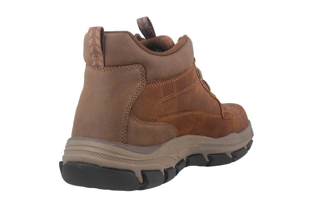 Skechers RESPECTED BOSWELL Stiefel In Übergrößen Braun 204454 CDB Große Herrenschuhe