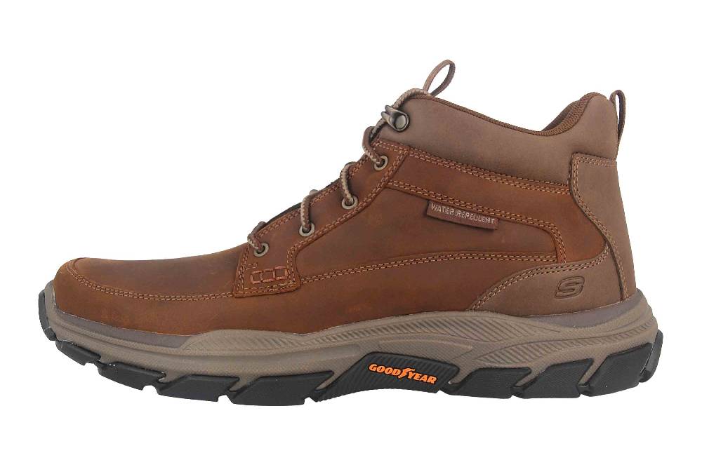Skechers RESPECTED BOSWELL Stiefel in Übergrößen Braun 204454 CDB große Herrenschuhe