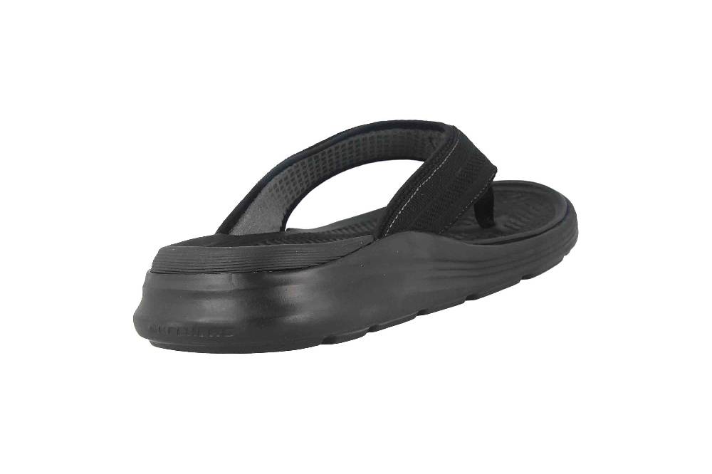 Skechers SARGO POINT VISTA Zehentrenner In Übergrößen Schwarz 204383 BLK Große Herrenschuhe