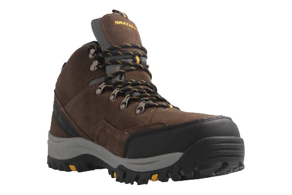 Skechers Stiefel In Übergrößen Braun 64869 KHK Große Herrenschuhe